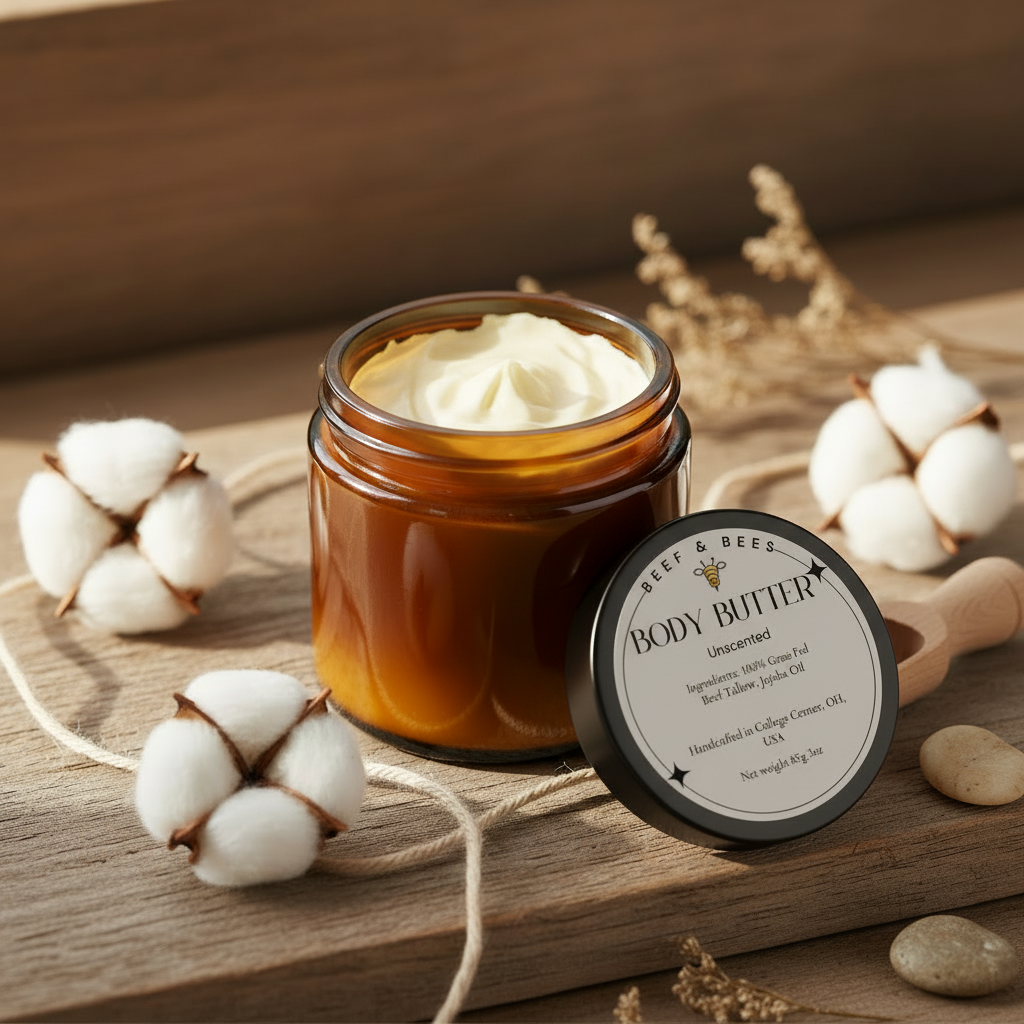 Beef Tallow Body Butter - Unscented